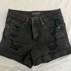 Aeropostale Black Jean Shorts